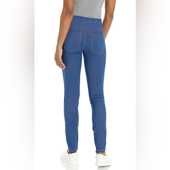 No Nonsense Women's Stretch Denim Leggings with Pockets Large - Picture 2 of 8